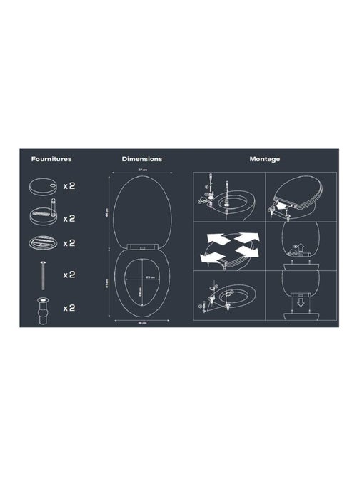 Guy Levasseur - Abattant WC Thermodur - Kiabi Guy Levasseur - Abattant WC Thermodur - Kiabi