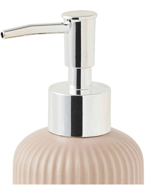 Guy Levasseur - Distributeur de savon strié en céramique - Kiabi Guy Levasseur - Distributeur de savon strié en céramique - Kiabi
