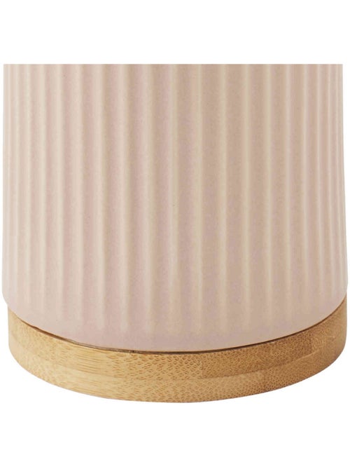 Guy Levasseur - Distributeur de savon strié en céramique - Kiabi Guy Levasseur - Distributeur de savon strié en céramique - Kiabi
