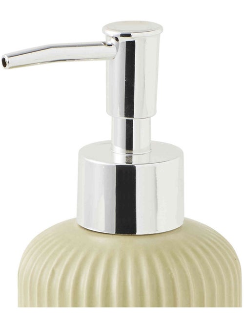 Guy Levasseur - Distributeur de savon strié en céramique - Kiabi Guy Levasseur - Distributeur de savon strié en céramique - Kiabi