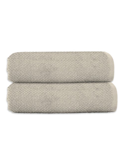 Guy Levasseur - Lot 2 serviettes de bain 70x140 coton éponge - Kiabi Guy Levasseur - Lot 2 serviettes de bain 70x140 coton éponge - Kiabi