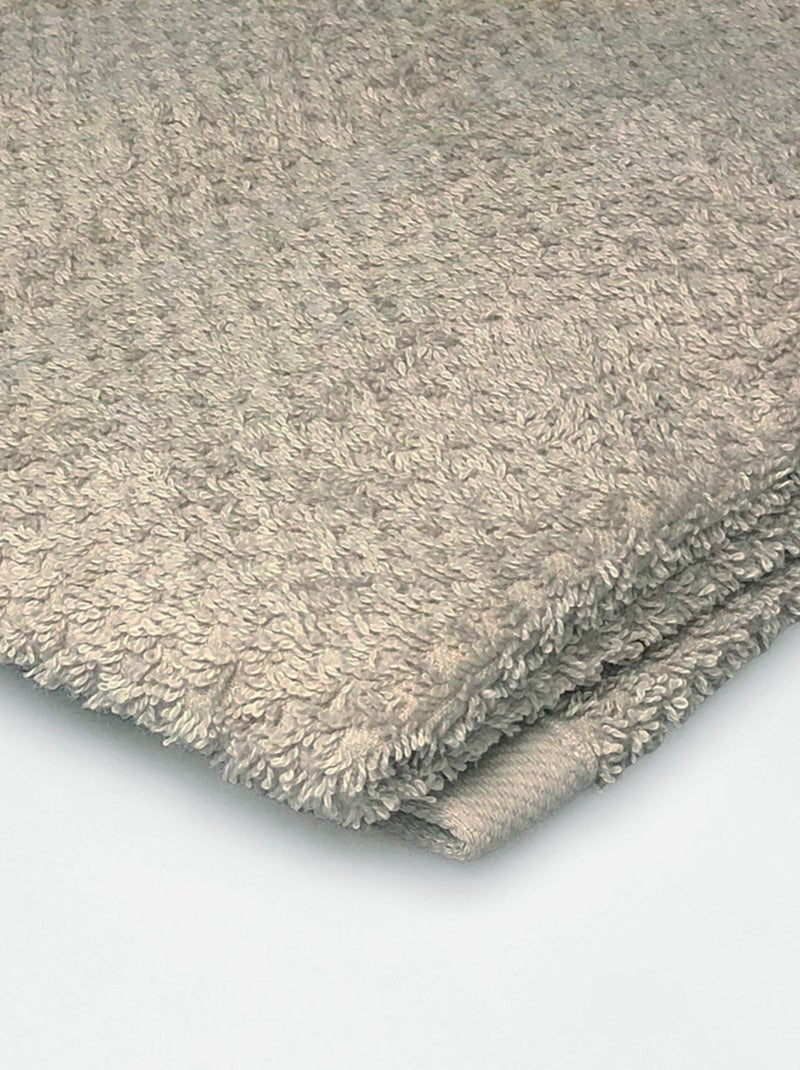 Guy Levasseur - Lot 2 serviettes de bain 70x140 coton éponge Beige - Kiabi