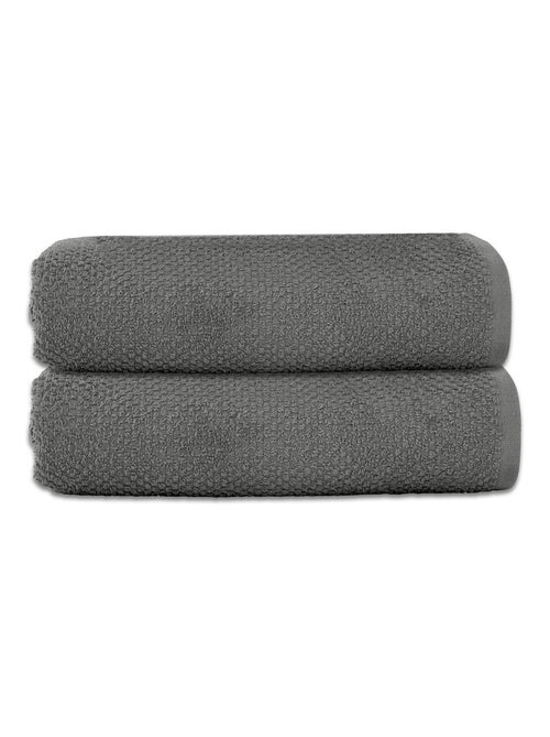 Guy Levasseur - Lot 2 serviettes de bain 70x140 coton éponge - Kiabi Guy Levasseur - Lot 2 serviettes de bain 70x140 coton éponge - Kiabi