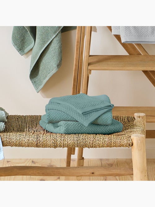Guy Levasseur - Lot 2 serviettes de bain et 2 gants de toilette - Kiabi Guy Levasseur - Lot 2 serviettes de bain et 2 gants de toilette - Kiabi