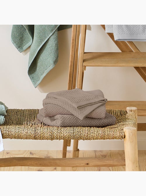 Guy Levasseur - Lot 2 serviettes de bain et 2 gants de toilette - Kiabi Guy Levasseur - Lot 2 serviettes de bain et 2 gants de toilette - Kiabi