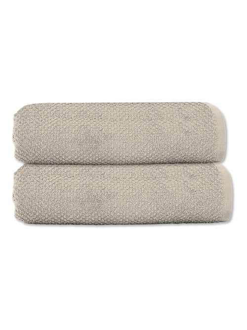 Guy Levasseur - Lot 2 serviettes de toilette 50x90 coton éponge - Kiabi Guy Levasseur - Lot 2 serviettes de toilette 50x90 coton éponge - Kiabi