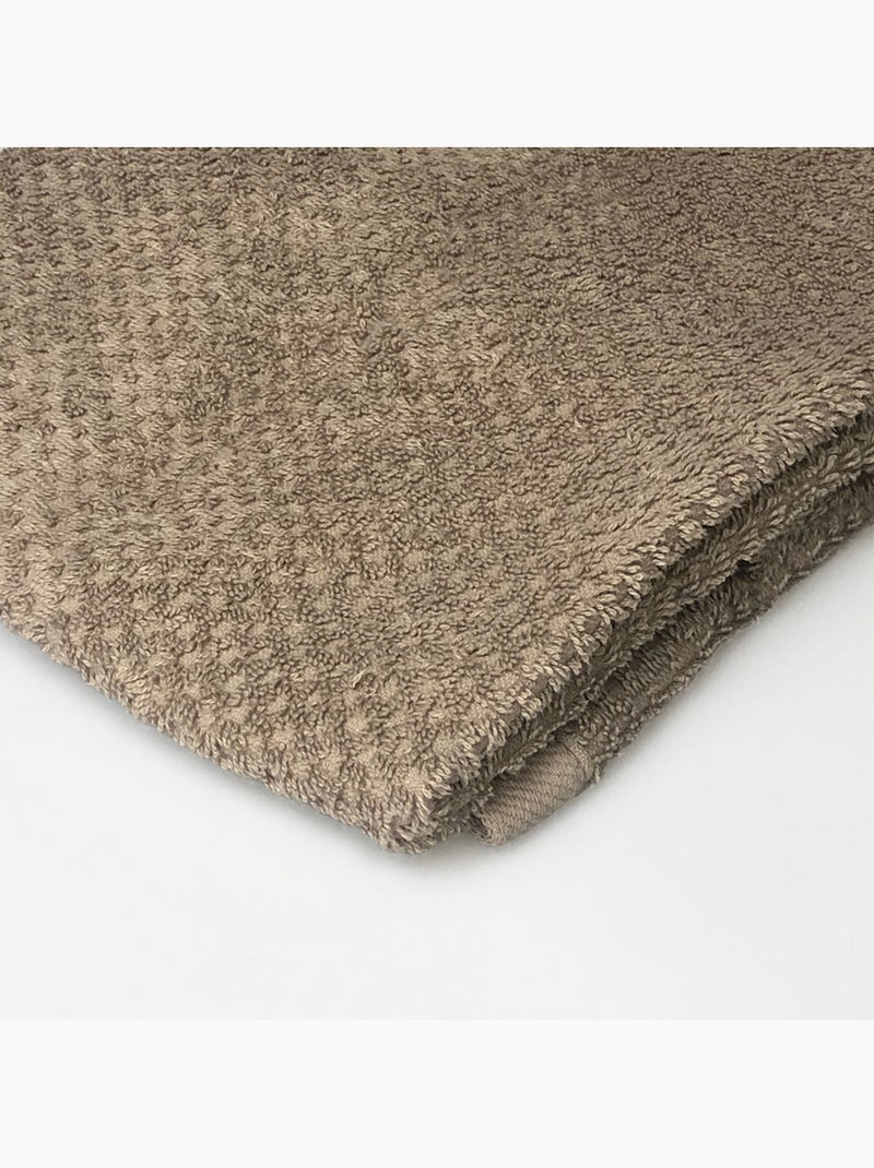Guy Levasseur - Lot 2 serviettes de toilette 50x90 coton éponge Taupe - Kiabi