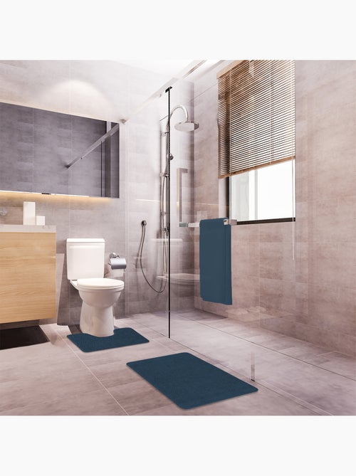 Guy Levasseur - Lot de 2 tapis de bain polyester 50x80cm + 50x40cm - Kiabi Guy Levasseur - Lot de 2 tapis de bain polyester 50x80cm + 50x40cm - Kiabi