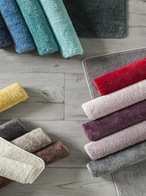 Guy Levasseur - Lot de 2 tapis de bain polyester 50x80cm + 50x40cm - Kiabi Guy Levasseur - Lot de 2 tapis de bain polyester 50x80cm + 50x40cm - Kiabi