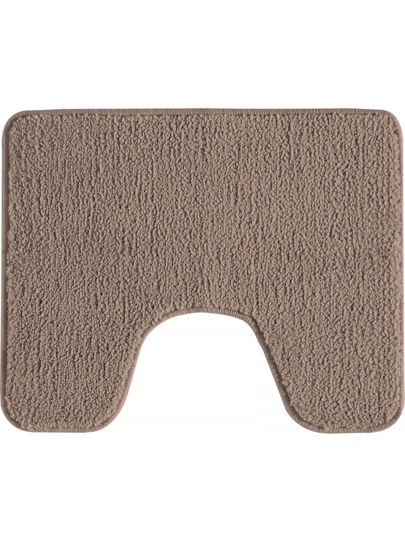 Guy Levasseur - Lot de 2 tapis de bain polyester 50x80cm + 50x40cm Taupe - Kiabi