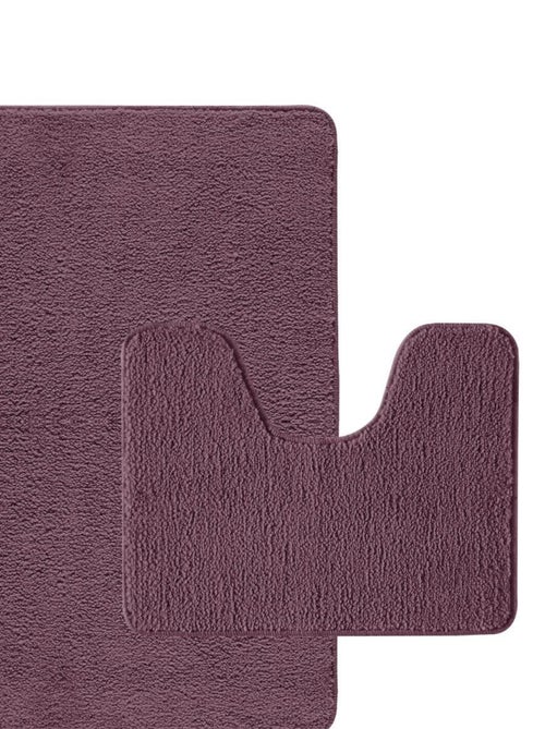 Guy Levasseur - Lot de 2 tapis de bain polyester 50x80cm + 50x40cm - Kiabi