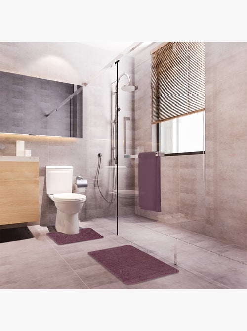 Guy Levasseur - Lot de 2 tapis de bain polyester 50x80cm + 50x40cm - Kiabi