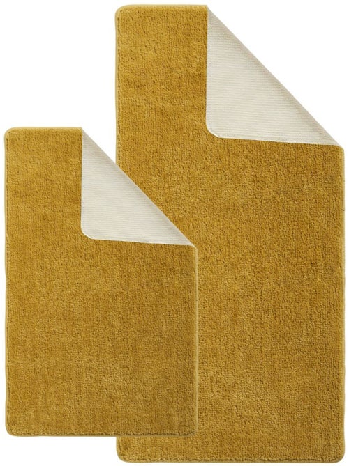 Guy Levasseur - Lot de 2 tapis de bain polyester 60x120cm + 50x80cm - Kiabi