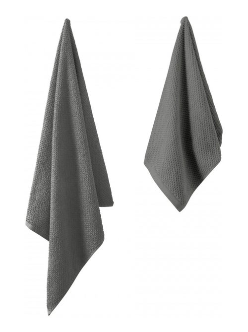 Guy Levasseur - Lot serviette de bain 70x140 et serviette de toilette 50x90 - Kiabi Guy Levasseur - Lot serviette de bain 70x140 et serviette de toilette 50x90 - Kiabi