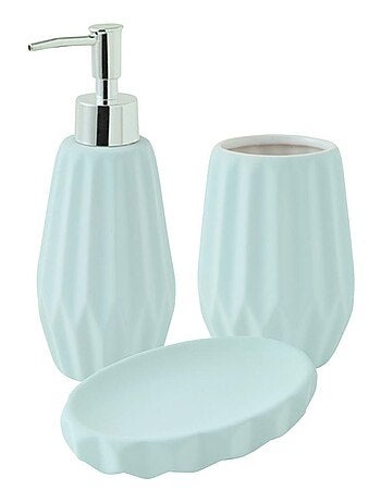 Guy Levasseur - Set salle de bain à relief 3 pièces céramique