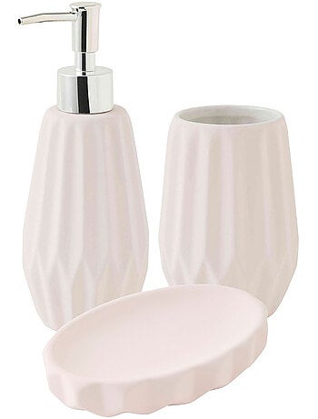 Guy Levasseur - Set salle de bain à relief 3 pièces céramique