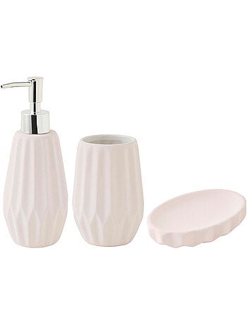 Guy Levasseur - Set salle de bain à relief 3 pièces céramique