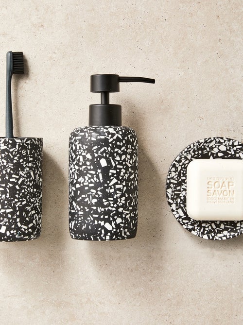 Guy Levasseur - Set salle de bain terrazzo 4 pièces polyrésine - Kiabi