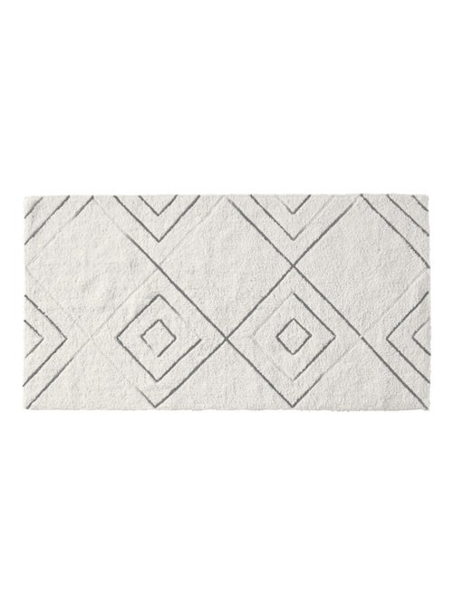 Guy Levasseur - Tapis de bain à losanges en coton tufté - Kiabi Guy Levasseur - Tapis de bain à losanges en coton tufté - Kiabi