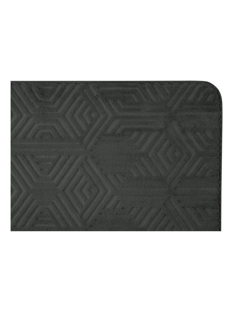 Guy Levasseur - Tapis de bain à mémoire de forme en polyester gris anthracite - Kiabi