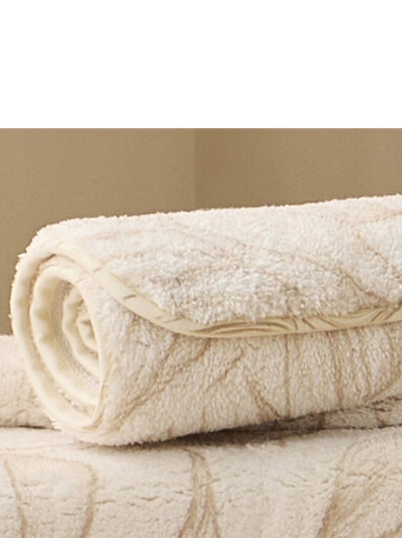 Guy Levasseur - Tapis de bain antidérapant fantaisie tropical Beige - Kiabi