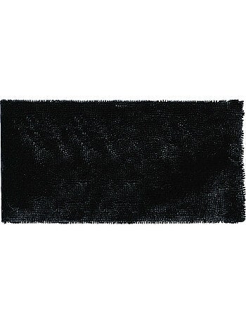 Guy levasseur - tapis de bain chenille fil argenté antidérapant moelleux