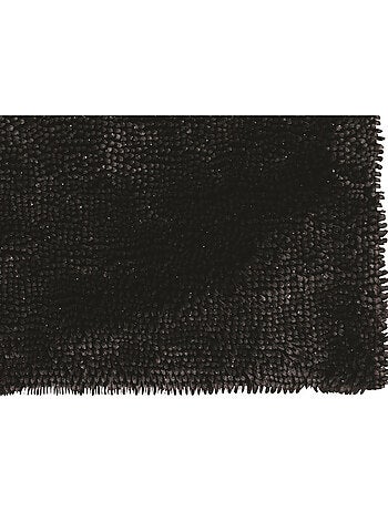 Guy levasseur - tapis de bain chenille fil argenté antidérapant moelleux