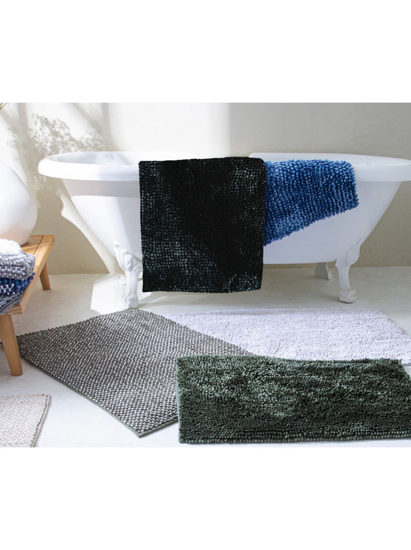 Guy levasseur - tapis de bain chenille fil argenté antidérapant moelleux Ecru - Kiabi