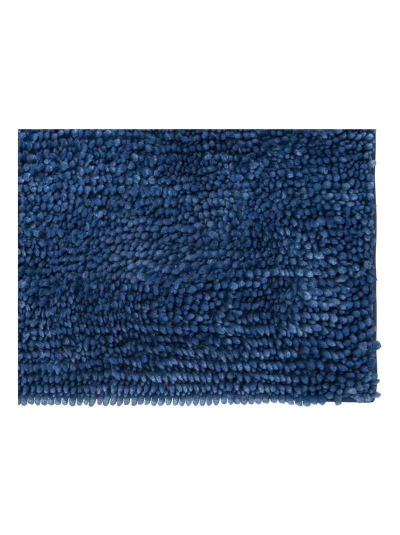 Guy Levasseur - Tapis de bain chenille uni irisé Bleu - Kiabi