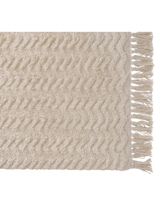 Guy Levasseur - Tapis de bain déco à franges en coton - Kiabi Guy Levasseur - Tapis de bain déco à franges en coton - Kiabi