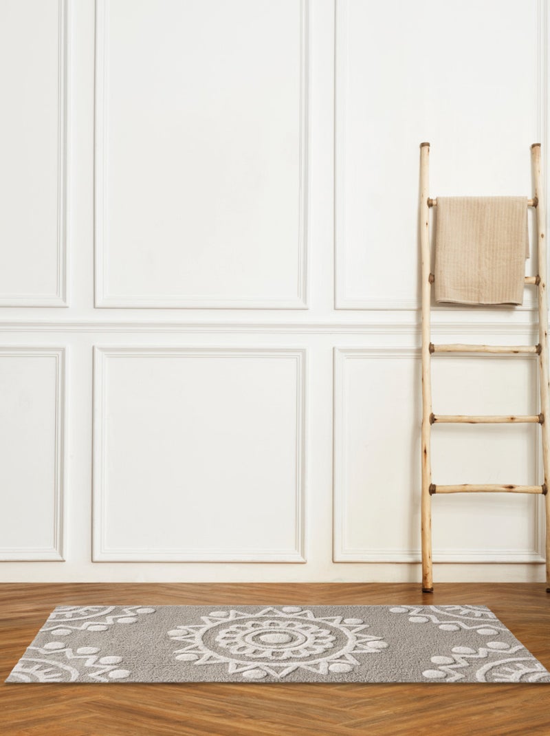 Guy Levasseur - Tapis de bain déco à motif embossés Beige - Kiabi