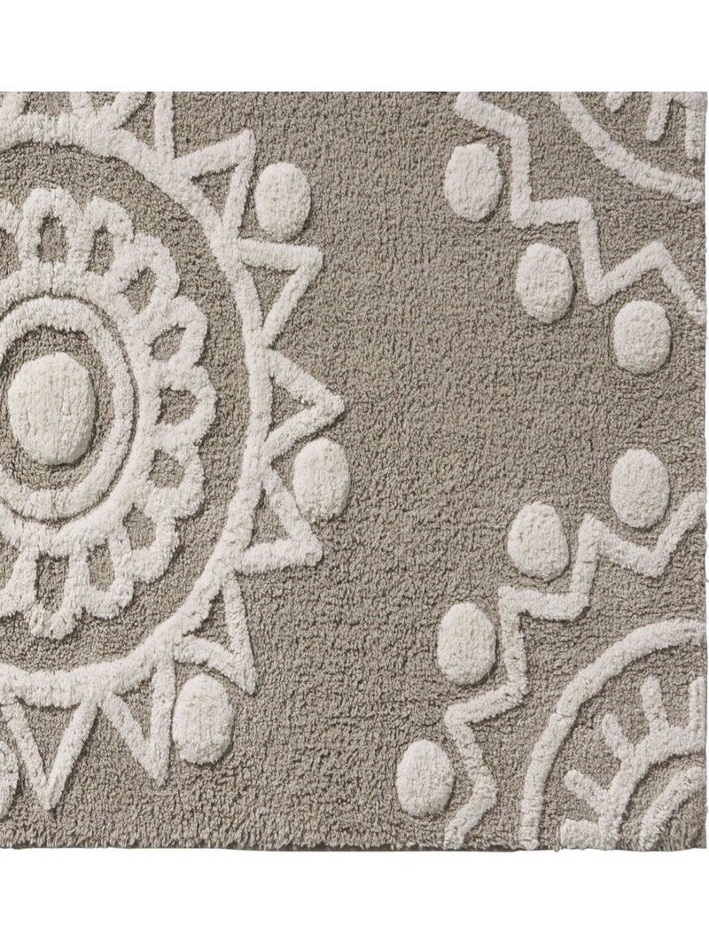 Guy Levasseur - Tapis de bain déco à motif embossés Beige - Kiabi