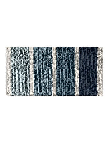 Guy Levasseur - Tapis de bain déco à rayures en polycoton