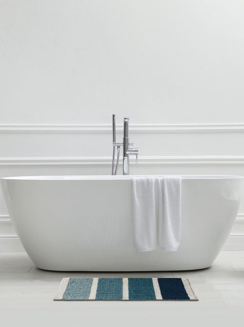 Guy Levasseur - Tapis de bain déco à rayures en polycoton - Kiabi Guy Levasseur - Tapis de bain déco à rayures en polycoton - Kiabi