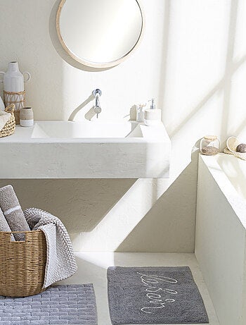 Guy Levasseur - Tapis de bain déco brique en coton
