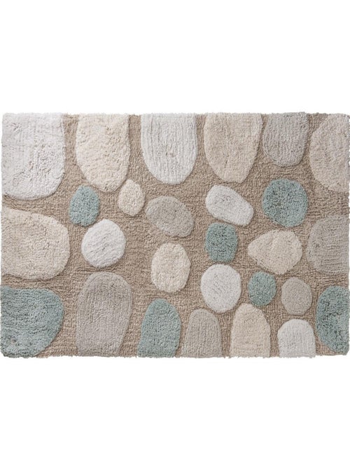 Guy Levasseur - Tapis de bain déco en coton tufté galet - Kiabi Guy Levasseur - Tapis de bain déco en coton tufté galet - Kiabi