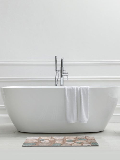 Guy Levasseur - Tapis de bain déco en coton tufté galet - Kiabi Guy Levasseur - Tapis de bain déco en coton tufté galet - Kiabi