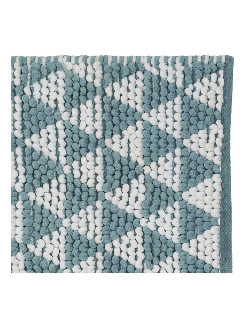 Guy Levasseur - Tapis de bain déco en polycoton Bleu - Kiabi