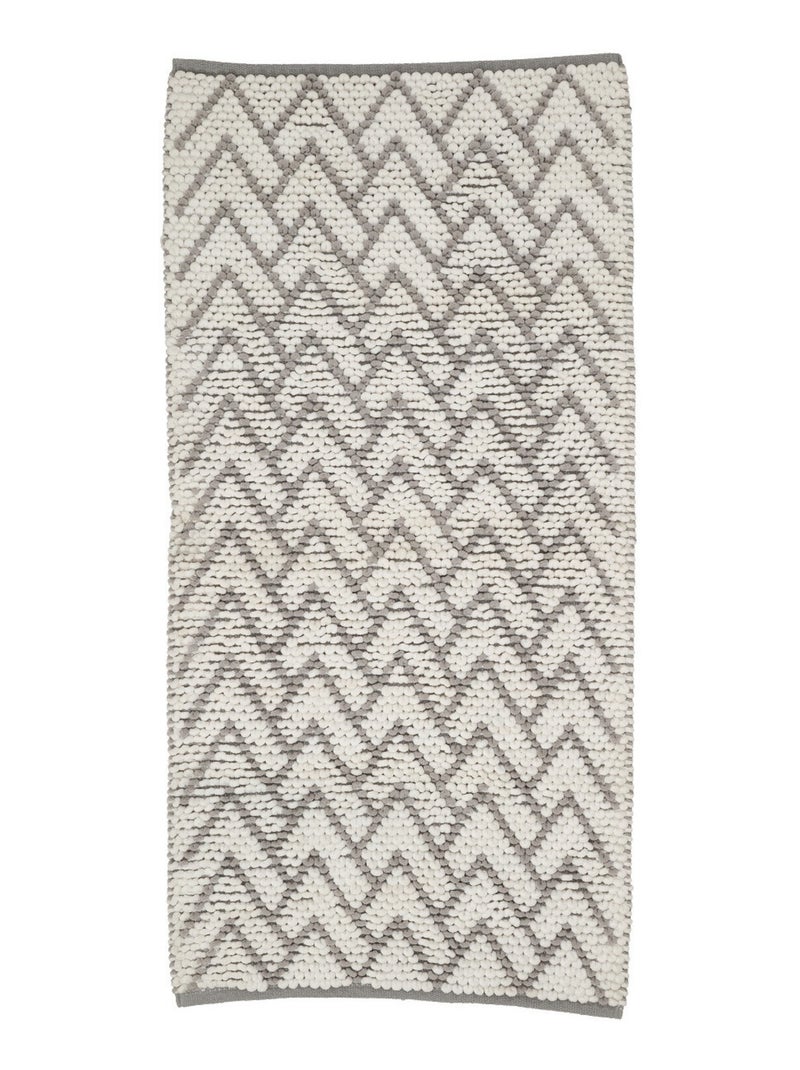 Guy Levasseur - Tapis de bain déco en polycoton Ecru - Kiabi