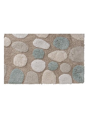 Guy Levasseur - Tapis de bain déco galet en coton tufté