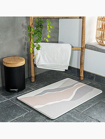 Guy levasseur - tapis de bain diatomite à motif
