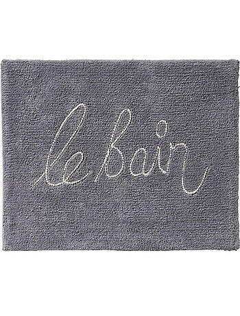 Guy Levasseur - Tapis de bain en coton fantaisie gris