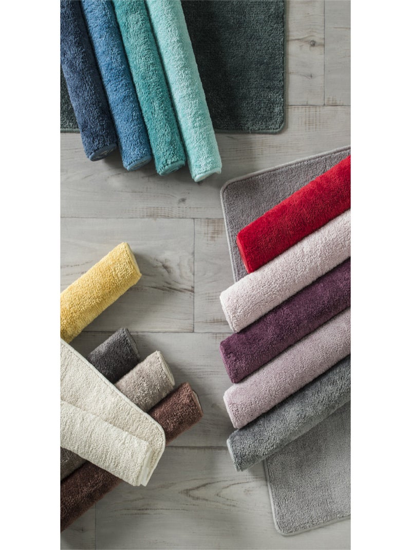 Guy Levasseur - Tapis de bain uni 50x80 en polyester Parme - Kiabi