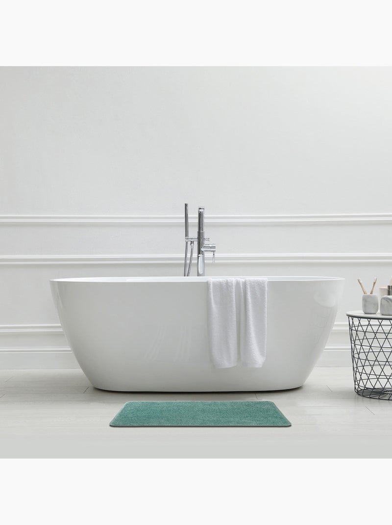 Guy Levasseur - Tapis de bain uni 50x80 en polyester Vert tilleul - Kiabi