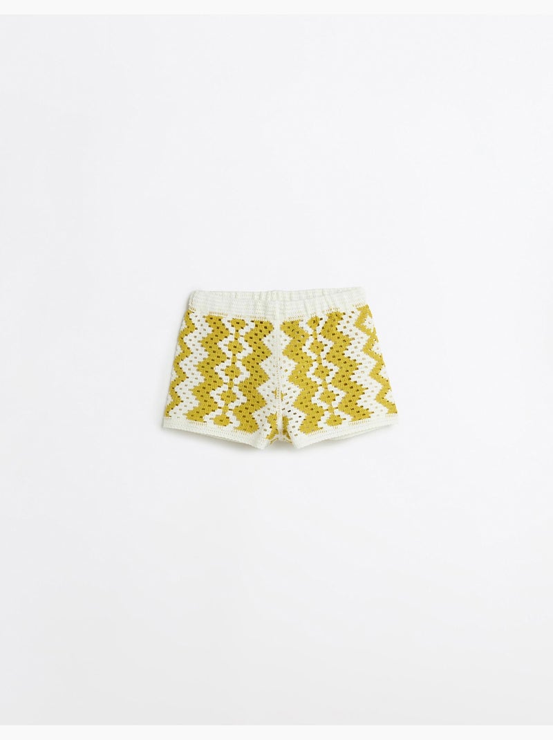Haakkorte broekjes, mo fashion Geel - Kiabi