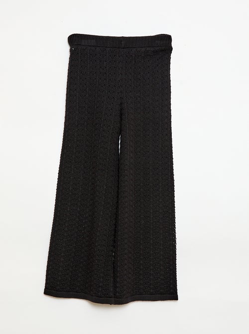Haakpantalon met uitlopende pijpen / flare model - Kiabi
