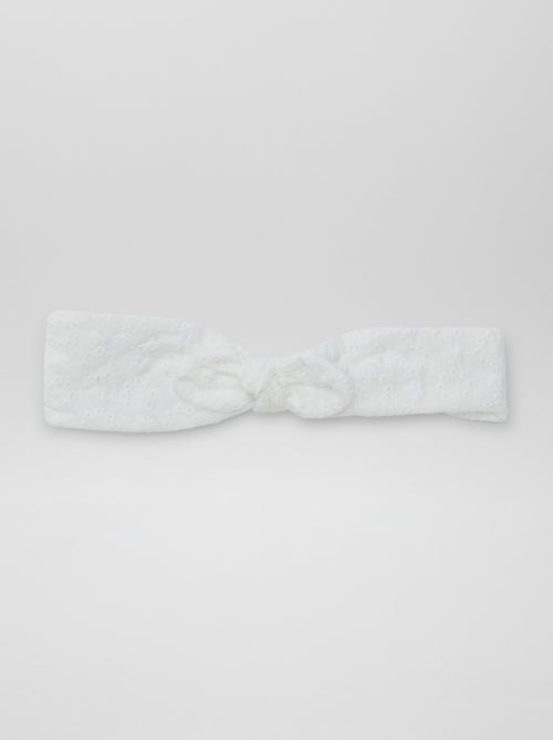 Haarband met broderie anglaise - Kiabi