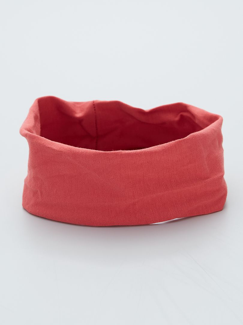 Haarband van elastische jerseystof rood - Kiabi