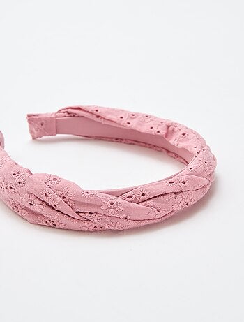 Haarband van Engels borduurwerk