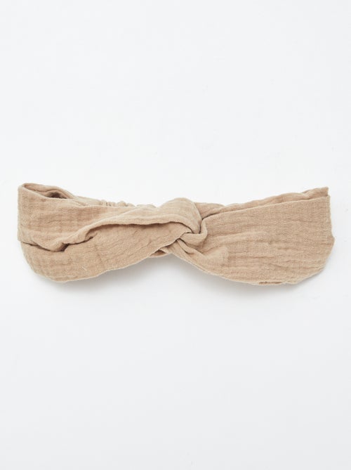 Haarband van luchtig katoen - Kiabi